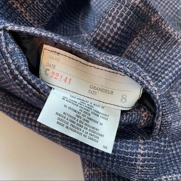 Vintage Aquascutum London wool plaid skirt set Sz 8-10 - Picture 4 of 16